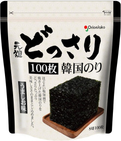 のり うまっ！「火を使わない夏、のっけるだけで箸が止まらない」かける・のせるだけの無限レシピの素　オリオンジャコー どっさり韓国のり うましお味 100枚