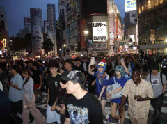 日本大逆転負けで渋谷はお通夜ムード　ブラジルサポーターはお祭りムードで対照的に　各所から悲鳴