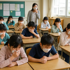 足立区立小学校でノロウイルス集団感染か 全校児童574人のうち139人が下痢・嘔吐の症状 保健所が調査「給食が原因ではない」   #東京 |  プールじゃね