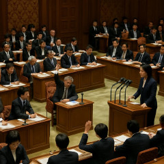 高市政権、野党不在にかまわず法案の審議入り強行 「戦時中の翼賛政治を上回る強権だ」非難強まる   |  中道改革連合に投票しとけばよかった…