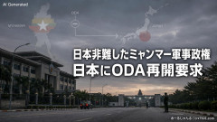 【中国に言え】中国との共同声明で日本を軍国主義と非難したミャンマー軍事政権、日本にODA再開を求める
