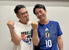 【動画】小泉防衛相、W杯サッカー日本代表の奮闘に感謝「最後まで諦めないプレーを見せてくれた」 アンタッチャブル・山崎との写真を投稿⋯