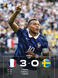 【速報】フランスがスウェーデンに3ー0で勝利！グループFが全滅してしまうwwwwww