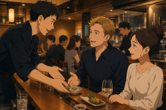 お通しじゃなくて、席料（チャージ）にした方が外人の理解も得られるだろう。