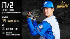 【予告先発】有原航平｜7月2日 オリックス戦｜18:00開始