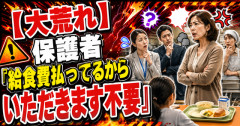 【大荒れ】保護者「給食費払ってるからいただきます不要」→ ネットで賛否真っ二つ
