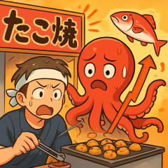 “庶民の味方”たこ焼きがピンチ 円安でタコ高騰…マグロと価格逆転も 国産も“大不漁”