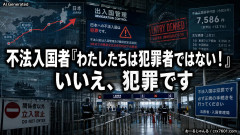 【速報】不法入国者「わたしたちは犯罪者ではない！」 いいえ、犯罪です