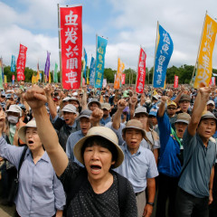 オール沖縄、辺野古での抗議「県民大行動」４日再開へ -   |  もう沖縄は独立すべきだろ