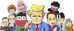 Switch新作麻雀ゲーム「ぎゅわんぶらあ自己中心派」にトランプとイーロンマスク出演！