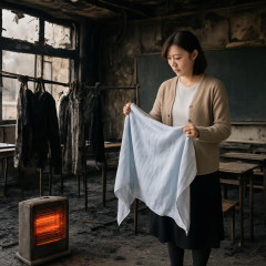女性教員「洗濯物は私服」 電気ストーブも私物 小学校火災   |  なんで、私物の衣類を私物のストーブつかって、学校の音楽準備室で洗濯してたんだ？w