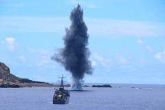 海自、硫黄島周辺で令和8年度実機雷処分訓練及び掃海特別訓練を実施！