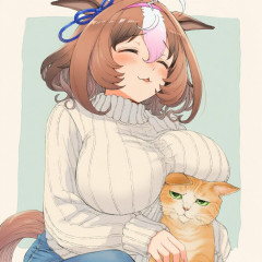 【ウマ娘】？？？「ゾロ目のキャラと猫のイラストを生成する」→ 普通にいいイラストが出来てしまうｗｗｗ