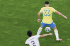 【悲報】ブラジルの決勝点のシーン、菅原が何してるのか謎すぎＷＷＷＷＷＷＷＷＷＷＷＷＷＷ