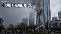 【速報】経済崩壊の中国で発生した小型飛行機による高層ビル突入テロ事件 当局が意味不明な原因を発表