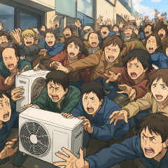 おフランス、エアコン販売を巡って数百人が殺到し奪い合いwwwwwwwwwwwwwwwwすまん本当に先進国か？   |  アルカニダを増やすとこうなるってことか