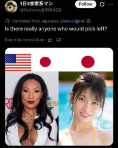 【画像】アジア人「同じアジア系のポルノ女優だけど左を選ぶ人いるの？」白人「・・・・」