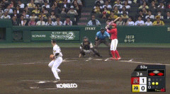 【阪神対広島11回戦】広島、3回表無死ニ三塁から大盛のタイムリーで先制！！！！！