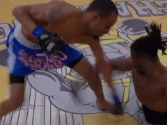 【動画】両脚が無い格闘家、デビュー戦で勝利をおさめる
