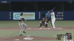 【中日対巨人12回戦】中日、6回裏2アウト二塁からサノーのタイムリーで1点先制！！！！！！！！