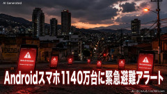ベネズエラ大地震直前にAndroidスマホ1140万台が一斉に鳴り出していたことが判明「AndroidスマホのセンサでP波感知」緊急避難アラートを発動
