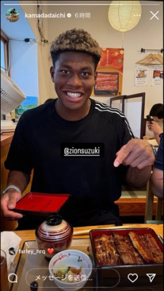 【朗報】鈴木ザイオンさん、来日して日本食を堪能