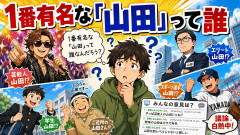 1番有名な「山田」って誰