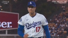大谷翔平　5回まで2失点の力投　今季初の初回失点から立ち直り、気迫の奪三振ショー披露