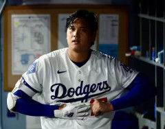 【MLB】大谷翔平、右上腕に違和感で4日パドレス戦は欠場へ　ドジャース・ロバーツ監督が明言