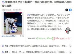 【悲報】Yahoo AI「巨人ファンの甲斐拓也への批判がちょっと酷いぞ」