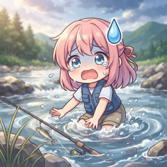 アユ釣りで溺れて亡くなる