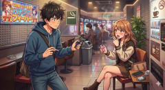 パチ屋の喫煙所でタバコ吸おうとしたらライターの火が点かなかったので近くでタバコ吸ってた女性に…