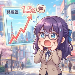 上昇続く東京都内の路線価、最高価格はバブル期の1.5倍近くに