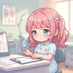 手掌多汗症の方