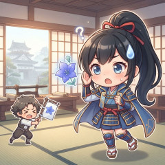 信長「なんだ？朝からうるせぇな…」蘭丸「旗印は青の桔梗です！」信長「惟任日向守か？しょうがない」