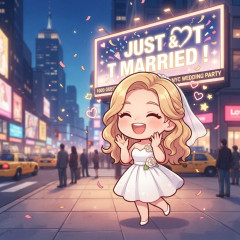 テイラー・スウィフト、約1000人招待の結婚パーティー開催　ニューヨークの電光掲示板に「JUST＆T MARRIED！」