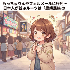 「もっちゅりん」や「フェルメール」に行列…日本人が並ぶルーツは「農耕民族の遺伝子」か