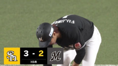 藤原、2点タイムリー2ベースきたぁぁぁぁ！！ロッテ1点差に迫る！！