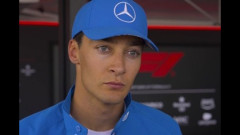 メルセデスのラッセル、F1イギリスGPの週末は謎のストレートの遅さで低迷「決勝は表彰台を目指したい」