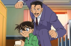 小五郎がコナンにこのクソガキッ！って怒鳴りながら