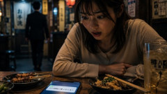 【独身偽装】婚活デート中、男性がトイレに行ってる間にスマホに「パパ何時に帰ってくる？」という通知が