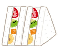 【画像】フルーツサンド作るよ