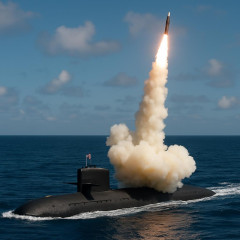 中国、ミサイル発射実験 潜水艦から太平洋着弾