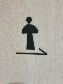 【画像】ショッピングモールで見つけた「トイレのピクトグラム」が難しすぎると話題に