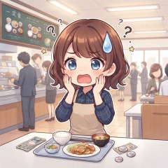 旦那が会社の食堂で700円ぐらい使う
