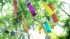 【七夕】今日は七夕　みんな願い事を書いてけ