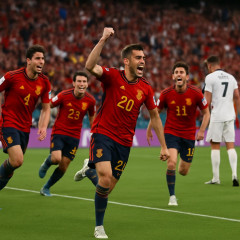 スペイン劇的勝利で８強入り Ｃロナウド擁するポルトガルを完封 ポルトガル０―１スペイン   #Ｗ杯 |  W杯スペイン戦に勝ったのは、田中碧のおかげなんだ😳
