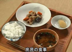 【悲報】江戸時代の食事「毎日一度の食事でごく少量の漬物や塩をおかずに白米3杯くらい食べます」