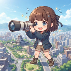 ISS（国際宇宙ステーション）から趙望遠レンズで撮影された熊本市