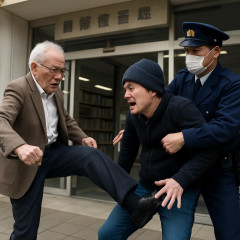 図書館入館の際「通せんぼされた」ことに腹を立て70代男性を膝蹴りか 50代無職男を逮捕「通せんぼはひどすぎると思います」   #高知 |  50代無職で図書館に通うってどんな人物だ？